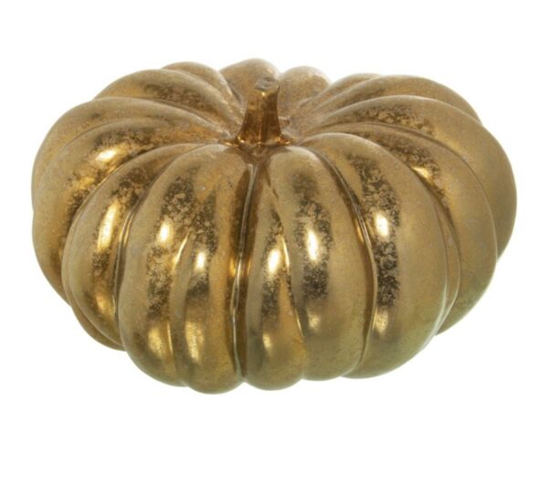 zucca in ceramica dorata diametro 35