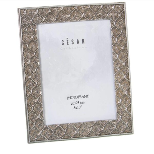 cornice portfoto in resina argento 
20x25